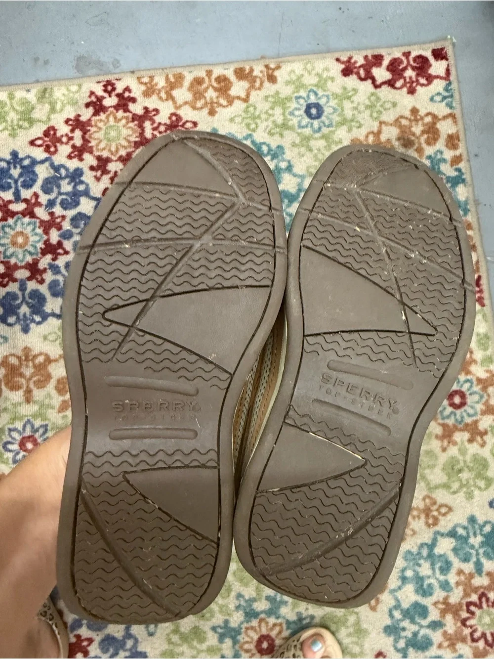 Sperry Kids Tan Leather Boat Shoes